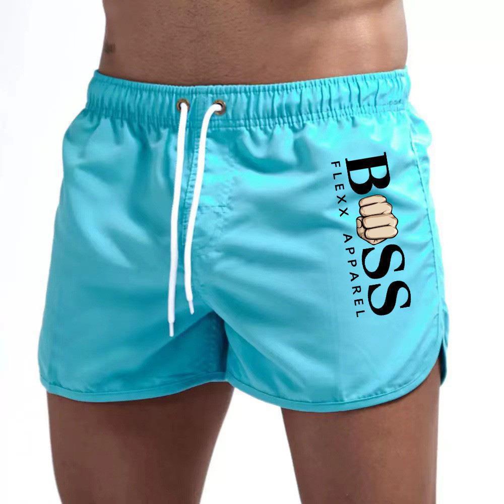 2023 New European and American Men's Fashion Sports Beach Shorts Polyester Multicolor Casual Sports Three-Point Shorts for Men - Image 2