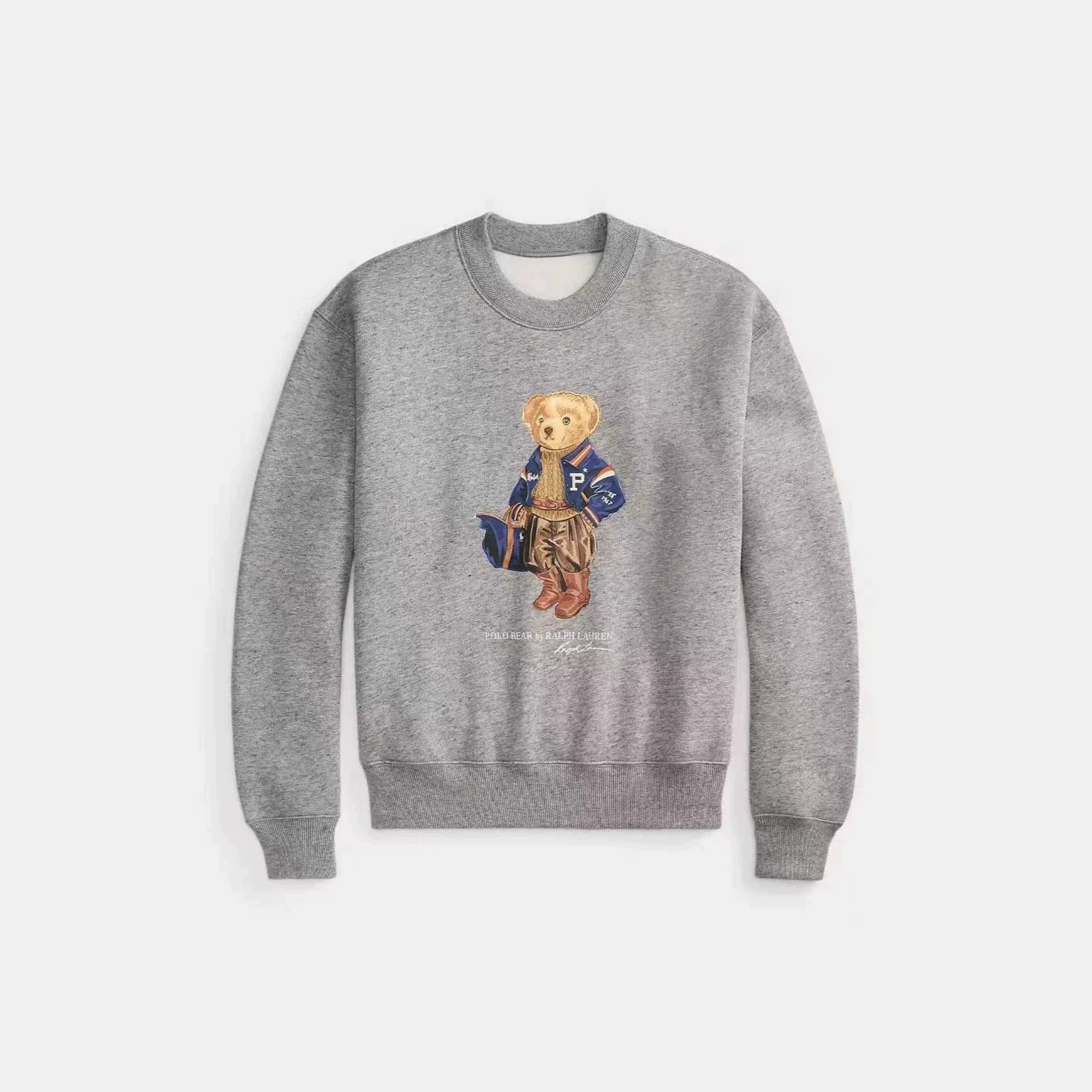 2026 Autumn/Winter European Cross-Border Classic Cartoon Luggage Bear Print Casual Classic Hoodless Sweatshirt - Image 5