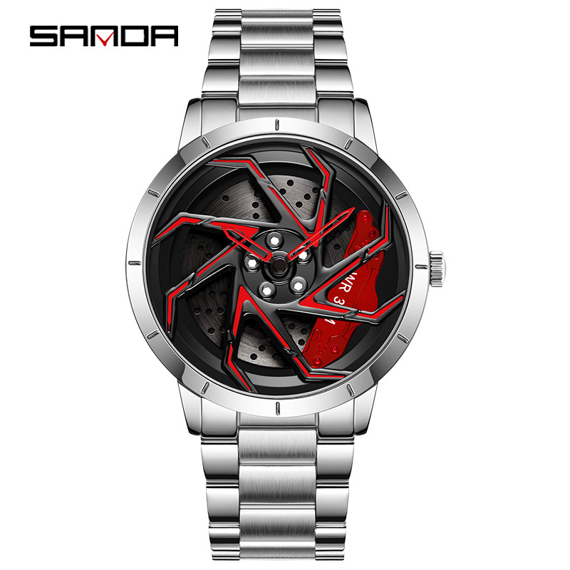 Sanda new 1088 mesh strap youth personality fashion trend waterproof student male quartz watch factory wholesale - Image 16