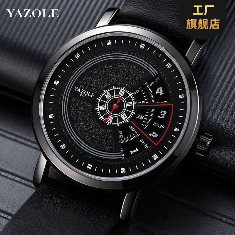 Yazole 509 Cross-border Fashion Turntable Watch Men Waterproof Men's Quartz Watch Men's Watch Watch Wholesale - Image 5