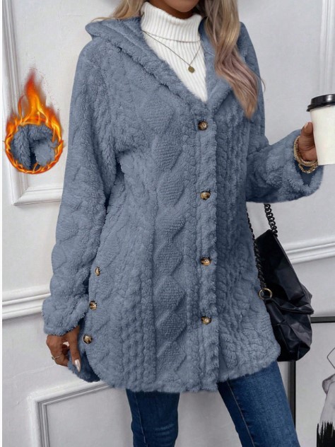 Women's Hooded Fleece Cardigan - Image 21