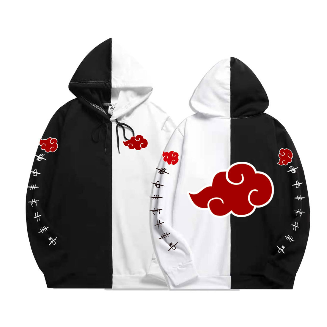 Cross-border spring and autumn tide brand Naruto thin section Naruto Xiao organization sweater loose men's and women's splicing hooded jacket - Image 22