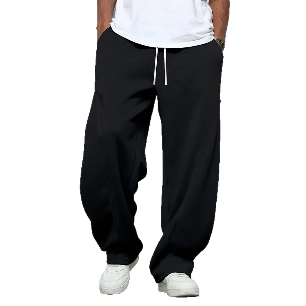 Cross-border foreign trade American casual pants men's spring and autumn 2025 new straight sports sweatpants loose wide-leg long pants - Image 6