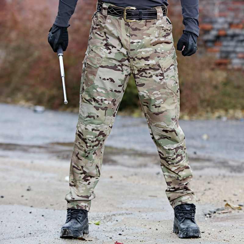 Cross-border tactical pants men's spring and summer special forces camouflage pants overalls autumn outdoor multi-pocket pants wear-resistant IX7 military pants - Image 4
