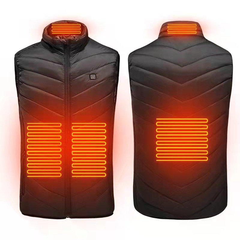 Cross-border M01--2 districts, 4 districts, 9 districts, 15 districts, heating vest, men's heating clothing, whole body constant temperature heating vest - Image 7