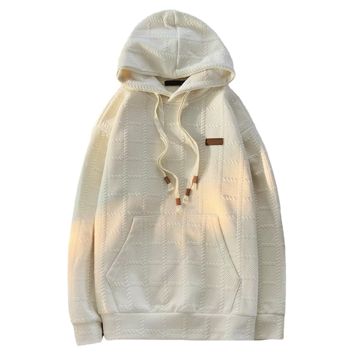 Milky niche high-end hooded sweatshirt for women in early spring and autumn couples loose lazy style oversize thin jacket - Image 6