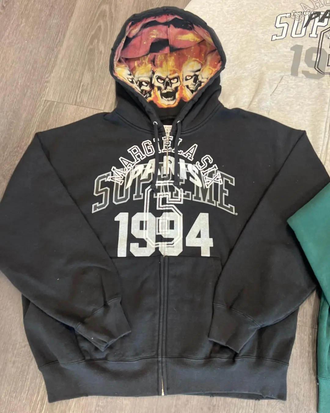 2024 New Style Zipper Cardigan, Cross-border 1994 English Print, Trendy Boy Hoodie Wholesale - Image 7