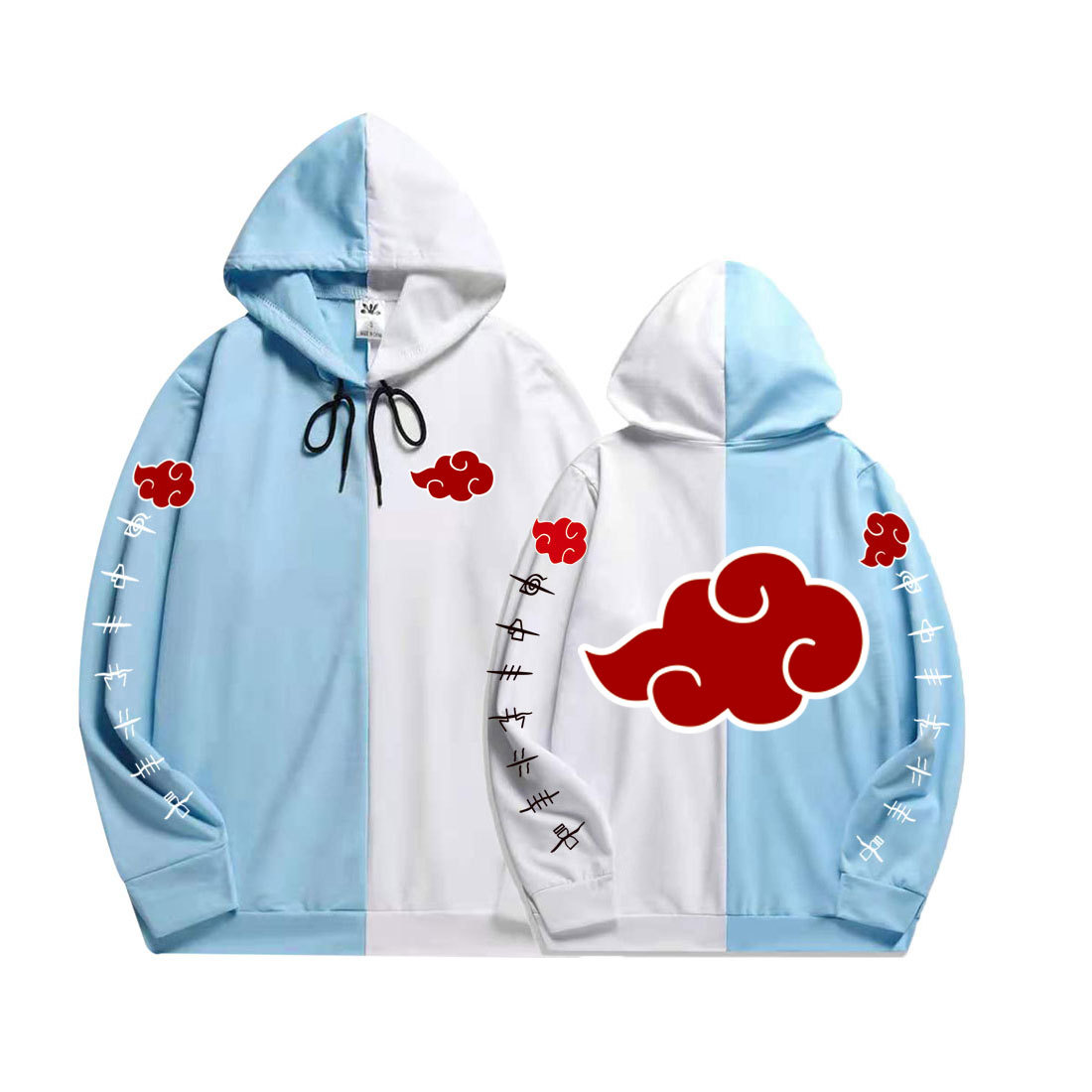 Cross-border spring and autumn tide brand Naruto thin section Naruto Xiao organization sweater loose men's and women's splicing hooded jacket - Image 17