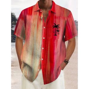 Men's Short-Sleeve Printed Shirt