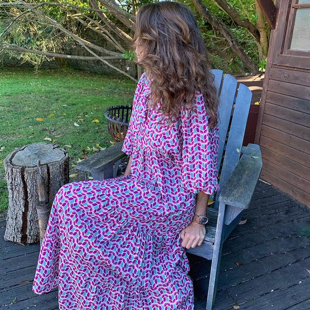 2023 Autumn New Arrival - Hot Selling Geometric Print Puff Sleeve Dress - Street Style Must-Have Plus Size Women's Clothing - Image 10