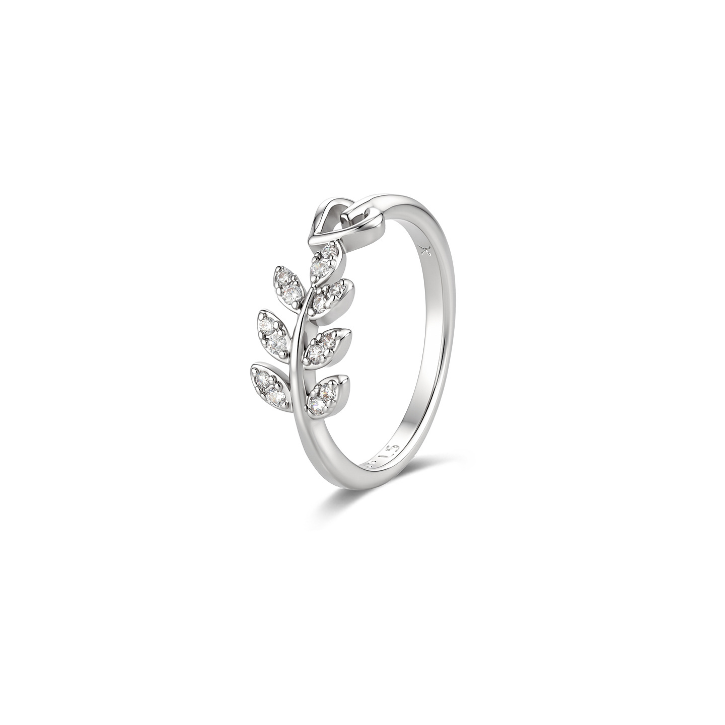 Xuping minimalist Japanese and Korean style heart and wheat ear ring, niche design, easy to match, light luxury temperament women's jewelry. - Image 6