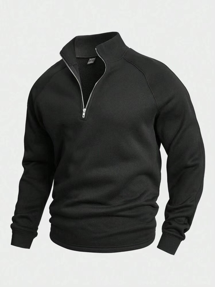 Zip-Neck Long-Sleeved Top - Image 12
