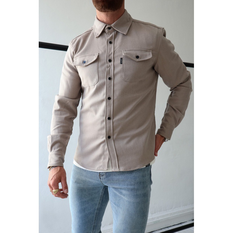 2024 European and American cross-border foreign trade Amazon autumn and winter new European and American men's clothing youth casual men's shirt spot grinding - Image 5