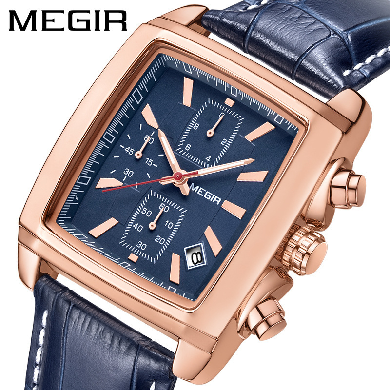 MEGIR Men's Watch Wholesale Cross-border Explosive Fashion Luminous Waterproof Real Eye Multifunctional Sports Quartz Watch - Image 5