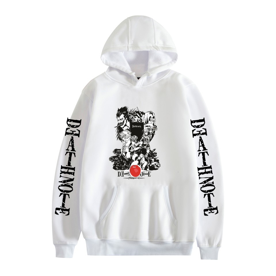 Men and Women Death Note Hoodie Large Size Pocket Velvet Sweatshirt Sweatshirt Winter - Image 7