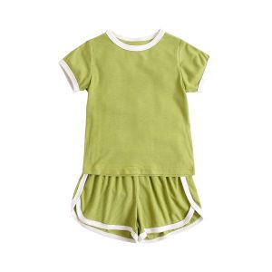 Korean style children's clothing summer baby clothes short-sleeved two-piece set ins baby clothing baby clothes children's suit