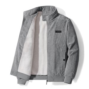Men's Velvet Cotton-Padded Jacket