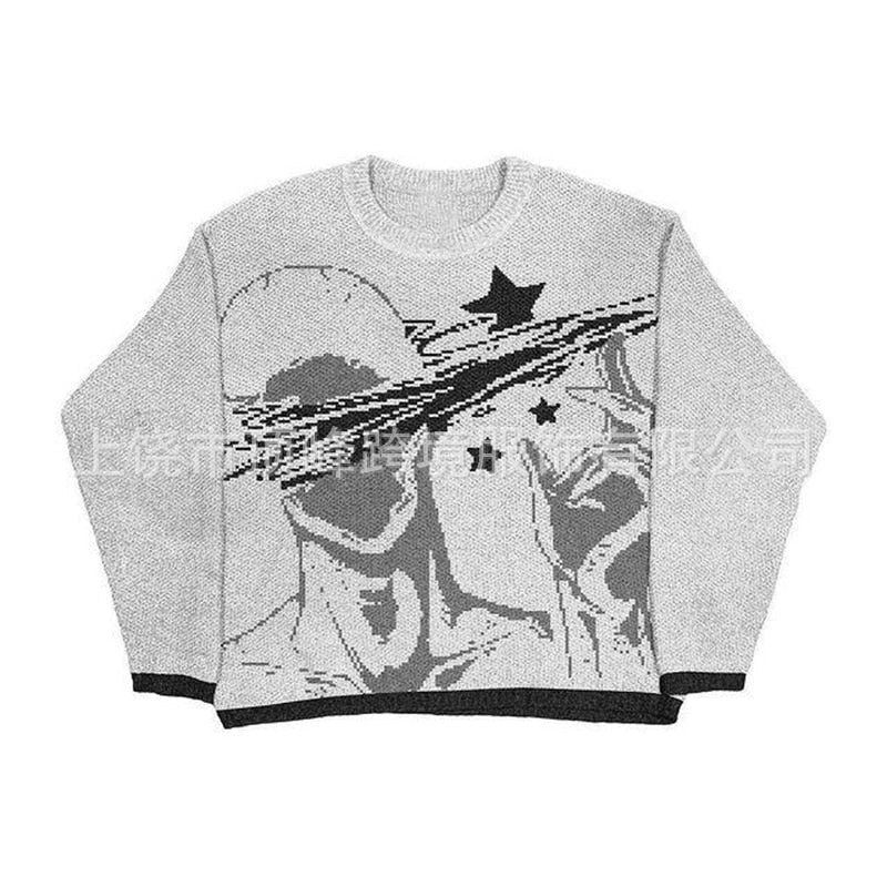 European and American foreign trade cross-border 2023 autumn and winter new European and American cross-border animal landscape print raglan long sleeves - Image 2