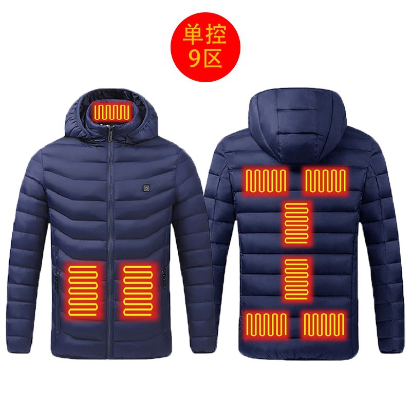 New hot-selling cross-border winter heating cotton clothes, smart constant temperature cold-proof electric heating clothes, USB heating cotton clothes - Image 9