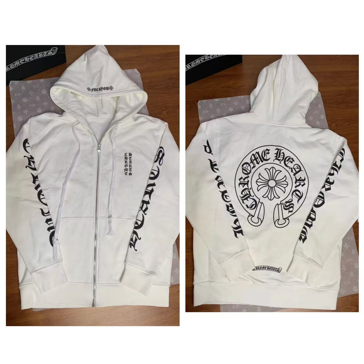 2026 New Cross-Border CH Hoodie Cross Horseshoe Couple Zipper Hooded Sweatshirt Jacket Trendy Brand 30/1 - Image 50