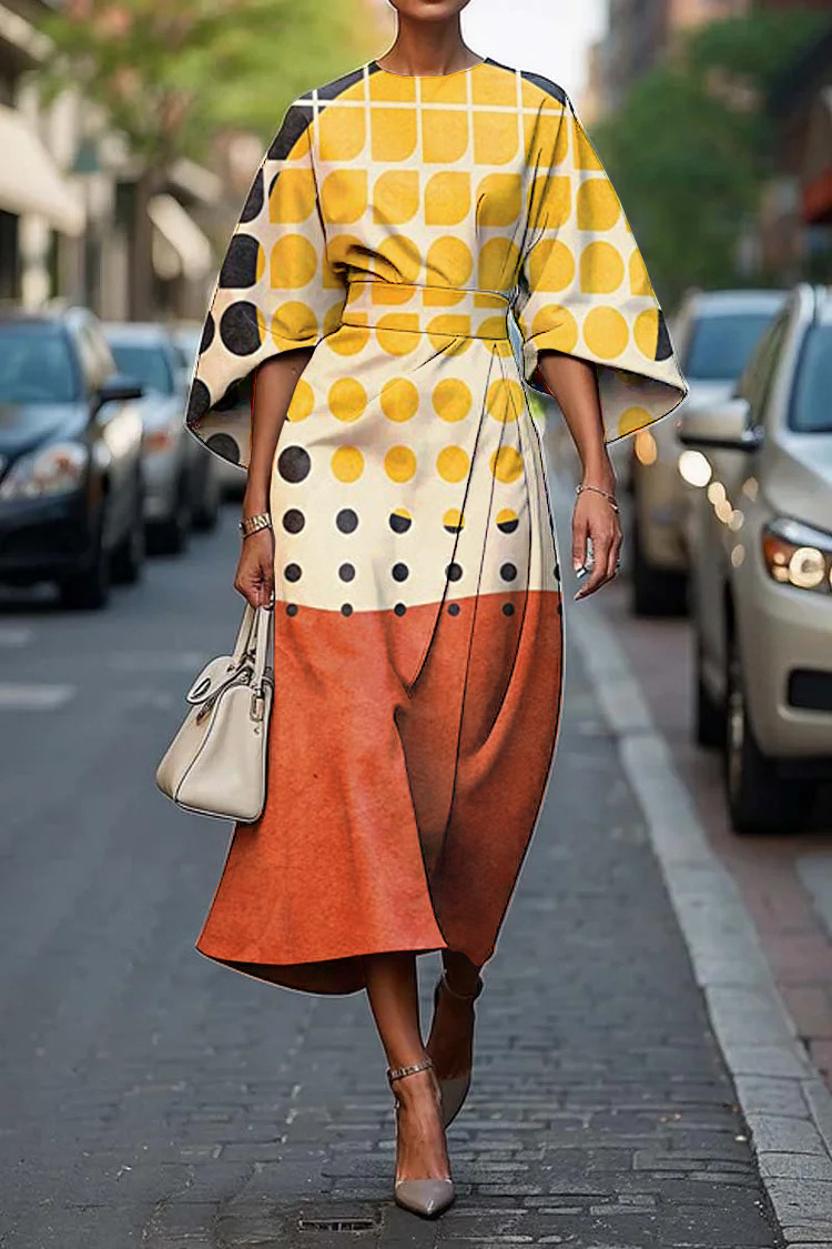 2025 Amazon Cross-Border Independent Station Floral Ocean Timeless Elegant Dress E439 Women's Dress - Image 35