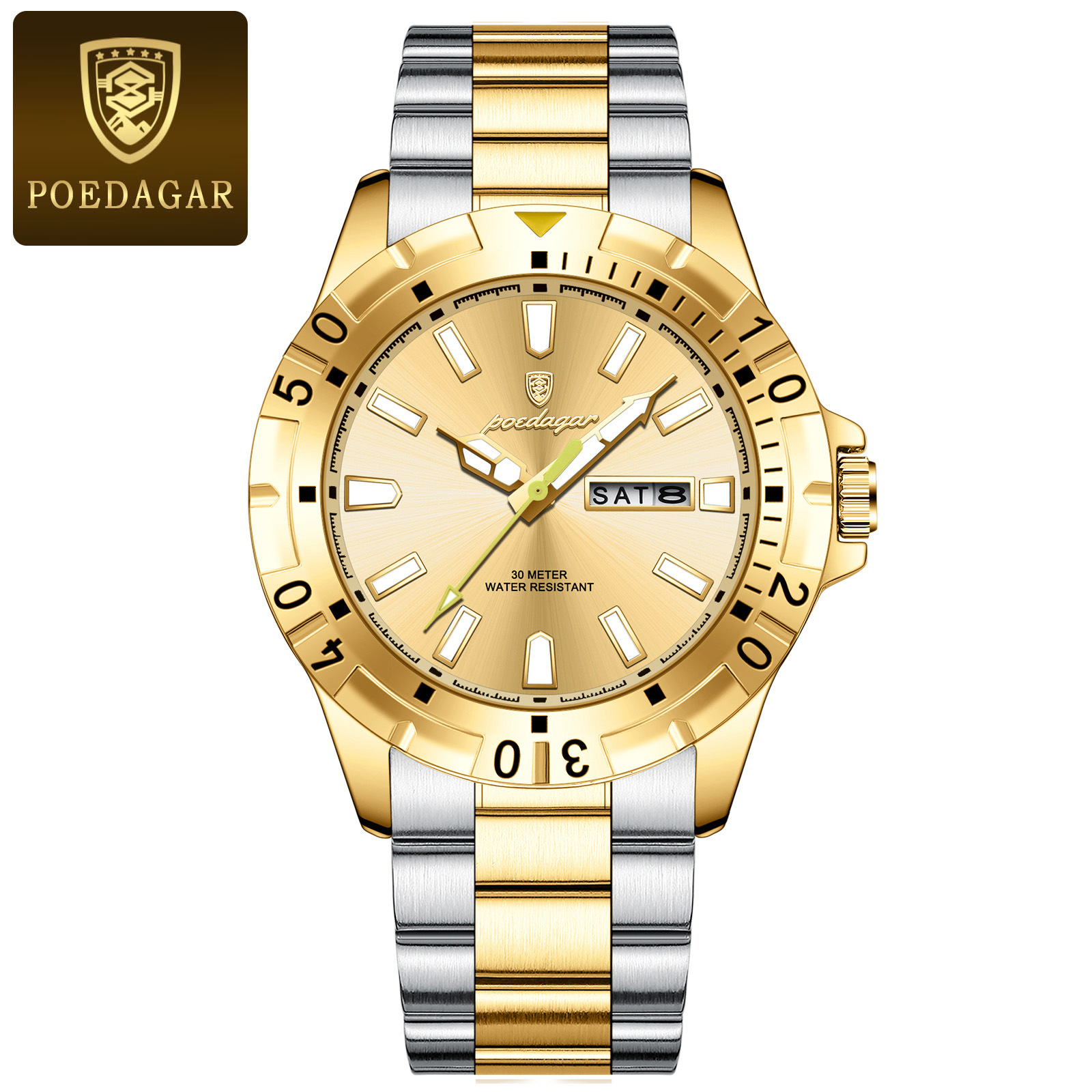 Swiss brand's new luxury men's watch, a super luminous quartz wristwatch, is a hot-selling item for live streaming and export, available for dropshipping. - Image 5