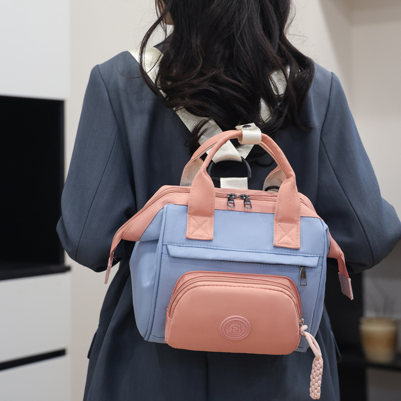 Mommy bag summer new portable small mother and baby bag can be shoulder-carried large capacity high-quality mommy bag - Image 4