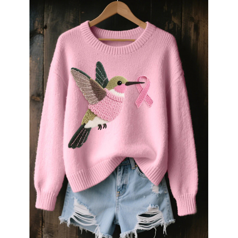 2026 Spring/Autumn New European and American Style Women's 3D Digital Print Casual Fashion Round Neck Faux Sweater/Sweatshirt - Image 13