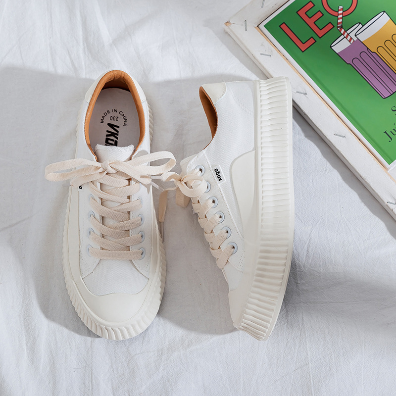 FCS new shoes ins trendy all-match casual Korean street style Wuzhou low-top canvas shoes women's summer F6065 - Image 4