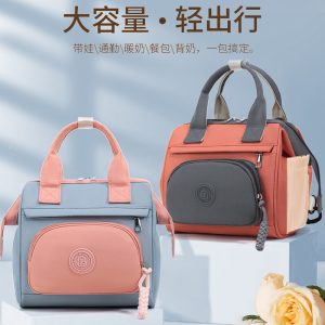 Mommy bag summer new portable small mother and baby bag can be shoulder-carried large capacity high-quality mommy bag