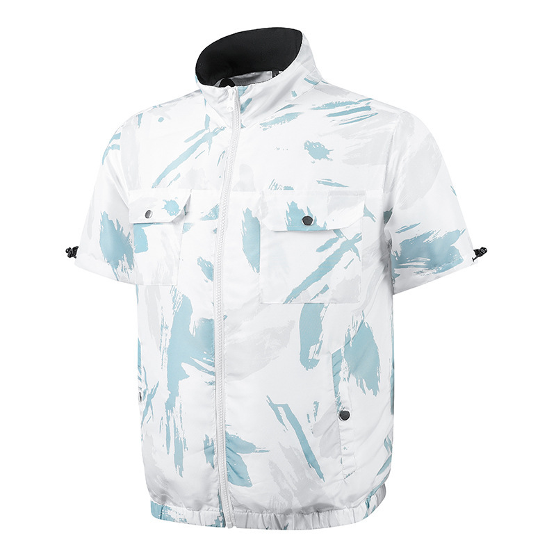 Fan suits for summer, multiple air conditioning suits, high-tech large fans for cooling, camouflage construction site fishing vests for men, cross-border supply - Image 43