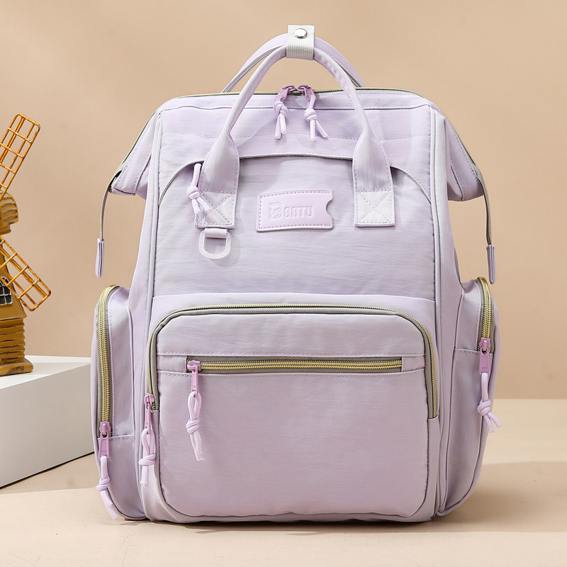 Mommy bag new style multi-pocket large size mother and baby bag outdoor travel multi-function splash-proof lightweight mommy bag - Image 9