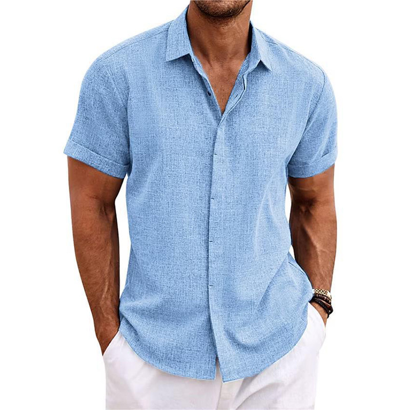 Short-Sleeved Button-Front Shirt - Image 10