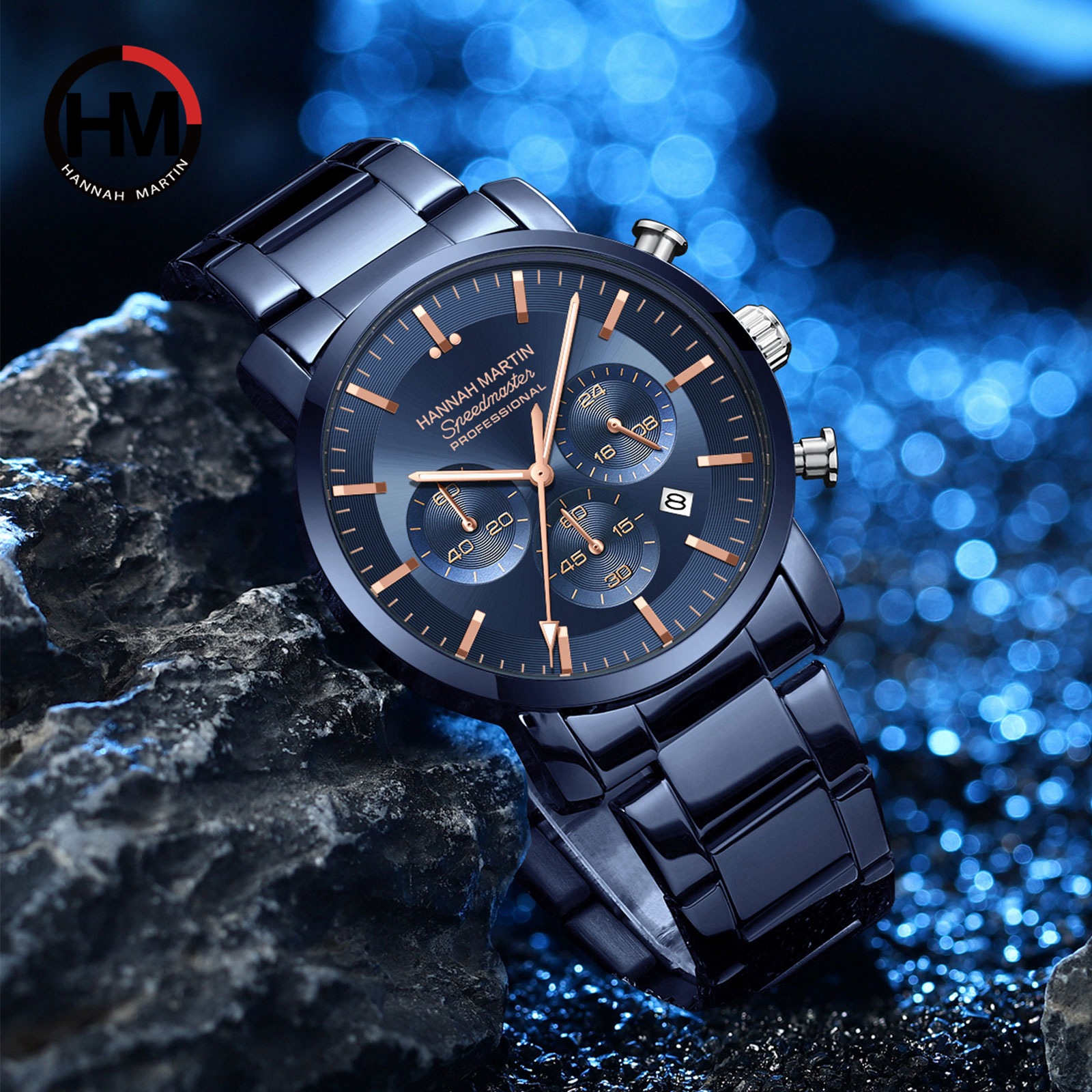 2024 new cross-border six-pin multi-function business men's waterproof calendar watch temperament men's watch factory wholesale - Image 4