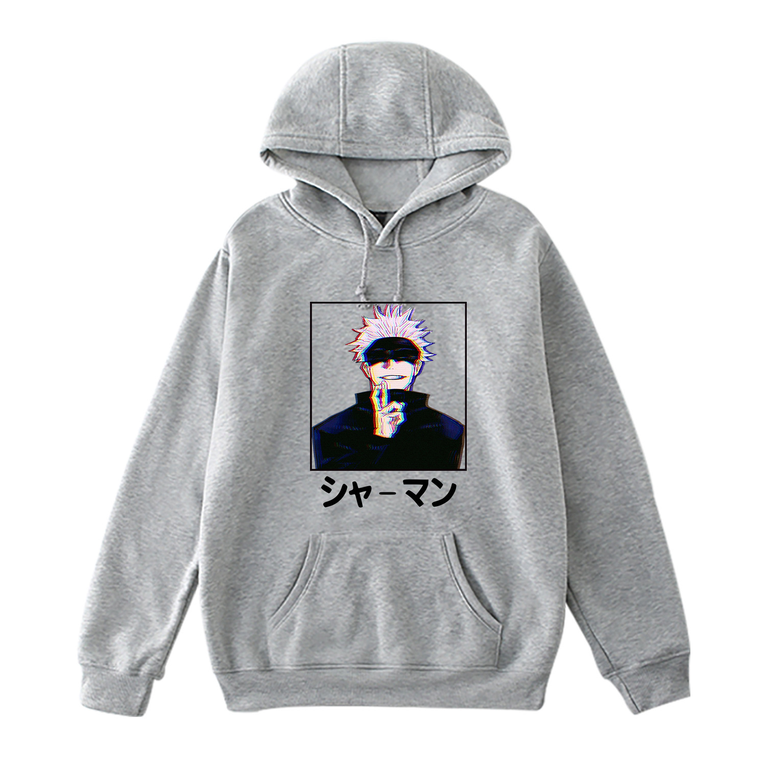 Manufacturers spot anime around long-sleeved couples casual pullover sweater women's hooded hooded sweater - Image 12