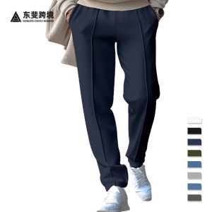 2025 new cross-border trousers men's spring and summer loose straight sports casual trousers American oversize trousers
