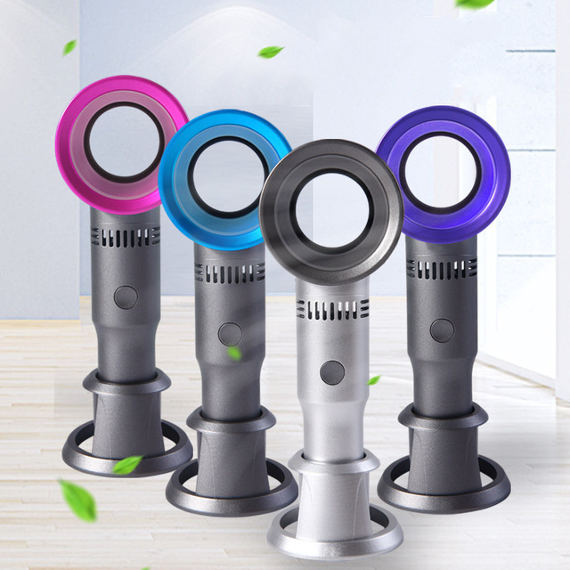 New leafless mini fan creative handheld portable usb charging gift fan handheld fan - Image 2