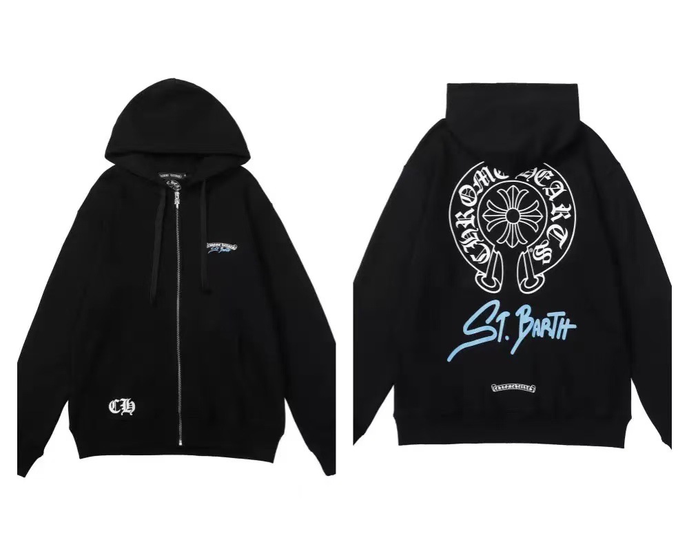 2026 New Cross-Border CH Hoodie Cross Horseshoe Couple Zipper Hooded Sweatshirt Jacket Trendy Brand 30/1 - Image 22