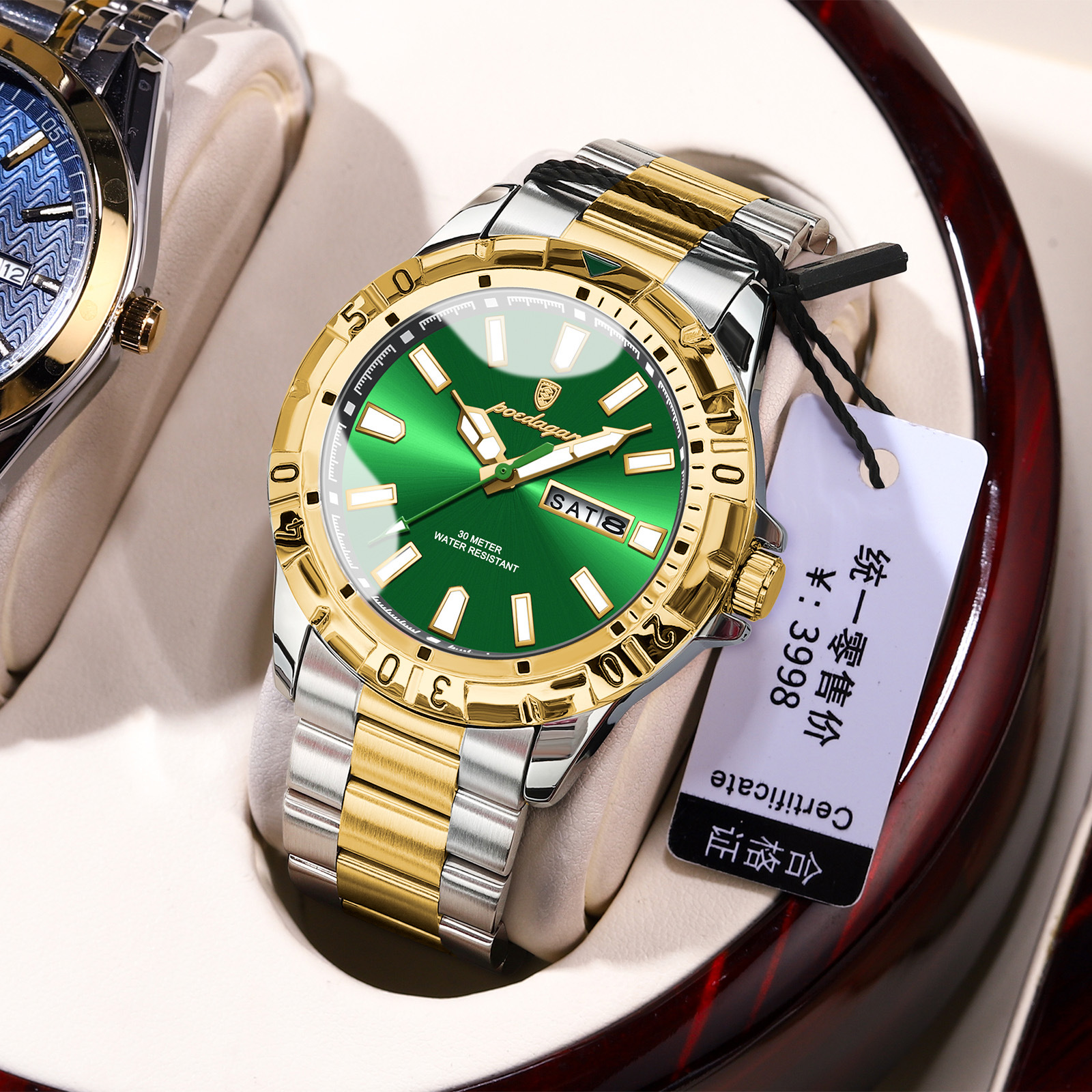 Swiss brand's new luxury men's watch, a super luminous quartz wristwatch, is a hot-selling item for live streaming and export, available for dropshipping. - Image 6
