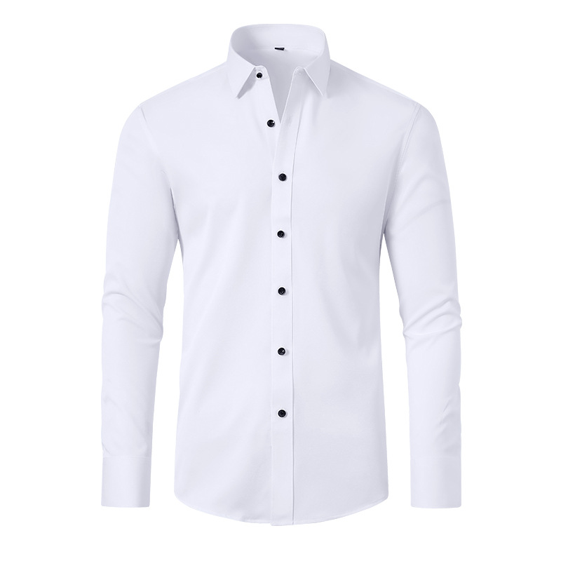Jia Na Apparel Cross-Border Hot Selling Men's Long-Sleeve Shirt, Elastic, Wrinkle-Resistant, Business Casual Plus Size Shirt for Men - Image 11