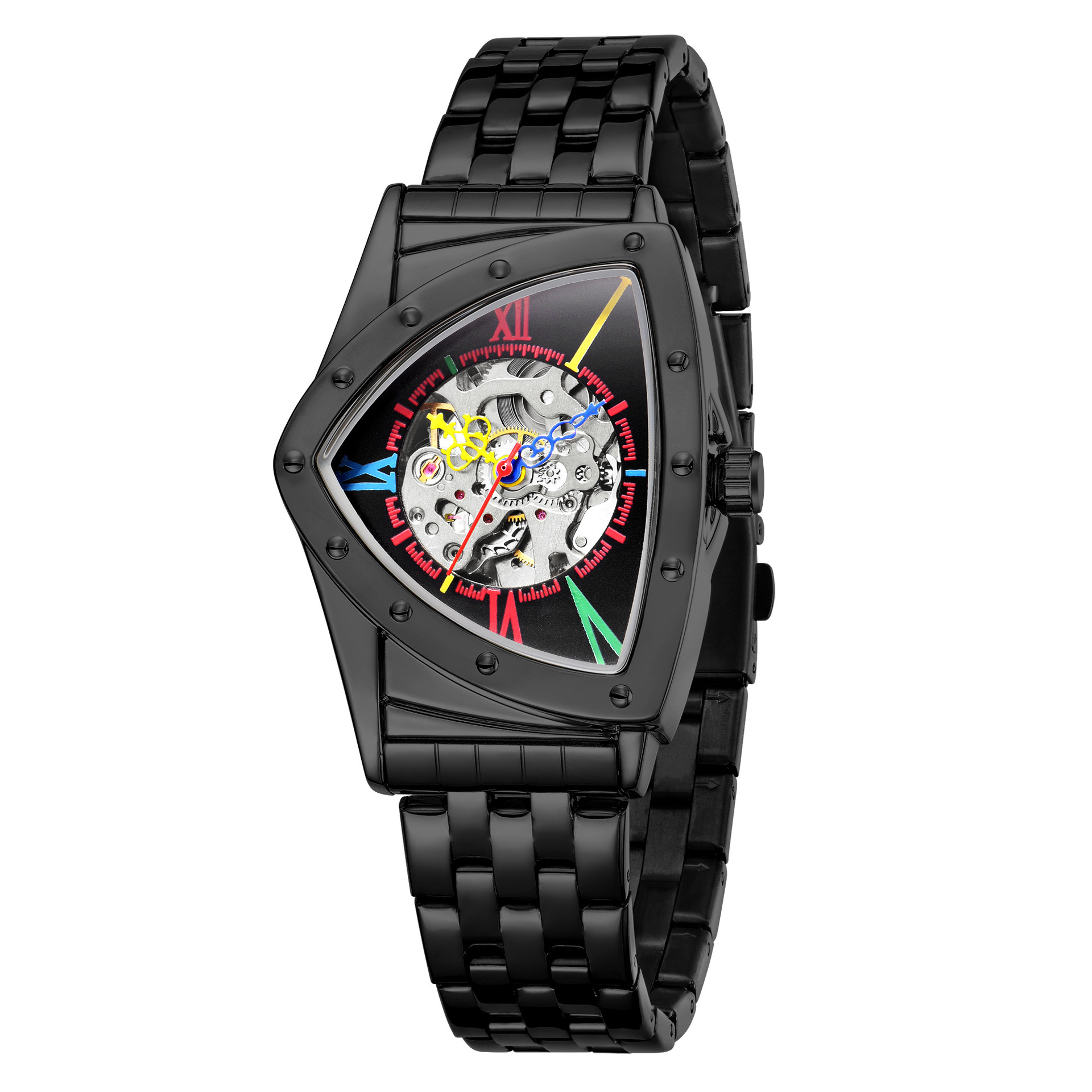 New TOMARCH European and American style men's fashionable and casual hollow triangle automatic mechanical watch wholesale - Image 6
