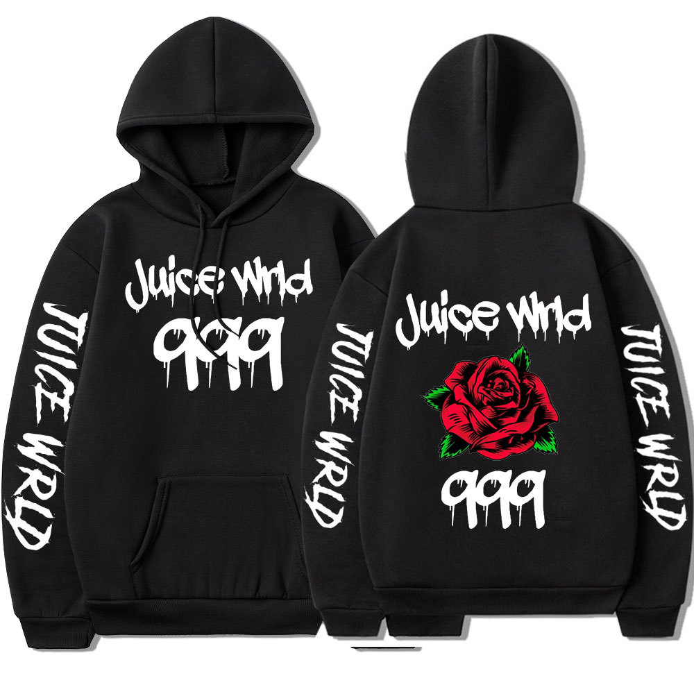 Cross-border source of supply AliExpress best selling dark style rose European size street trend hoodie sweatshirt for men - Image 8