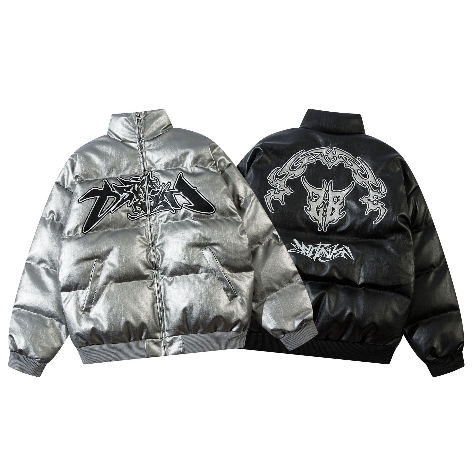 Zongchi Clothing Society Winter Street Design Letter Embroidery Loose Cotton Men's and Women's Fashion Brand Loose Casual Cotton Jacket - Image 5