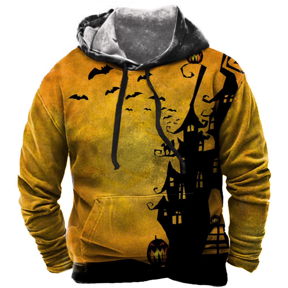 2023 new autumn European and American style sweatshirt retro 3D digital printing men's street trend hoodie top - Image 15