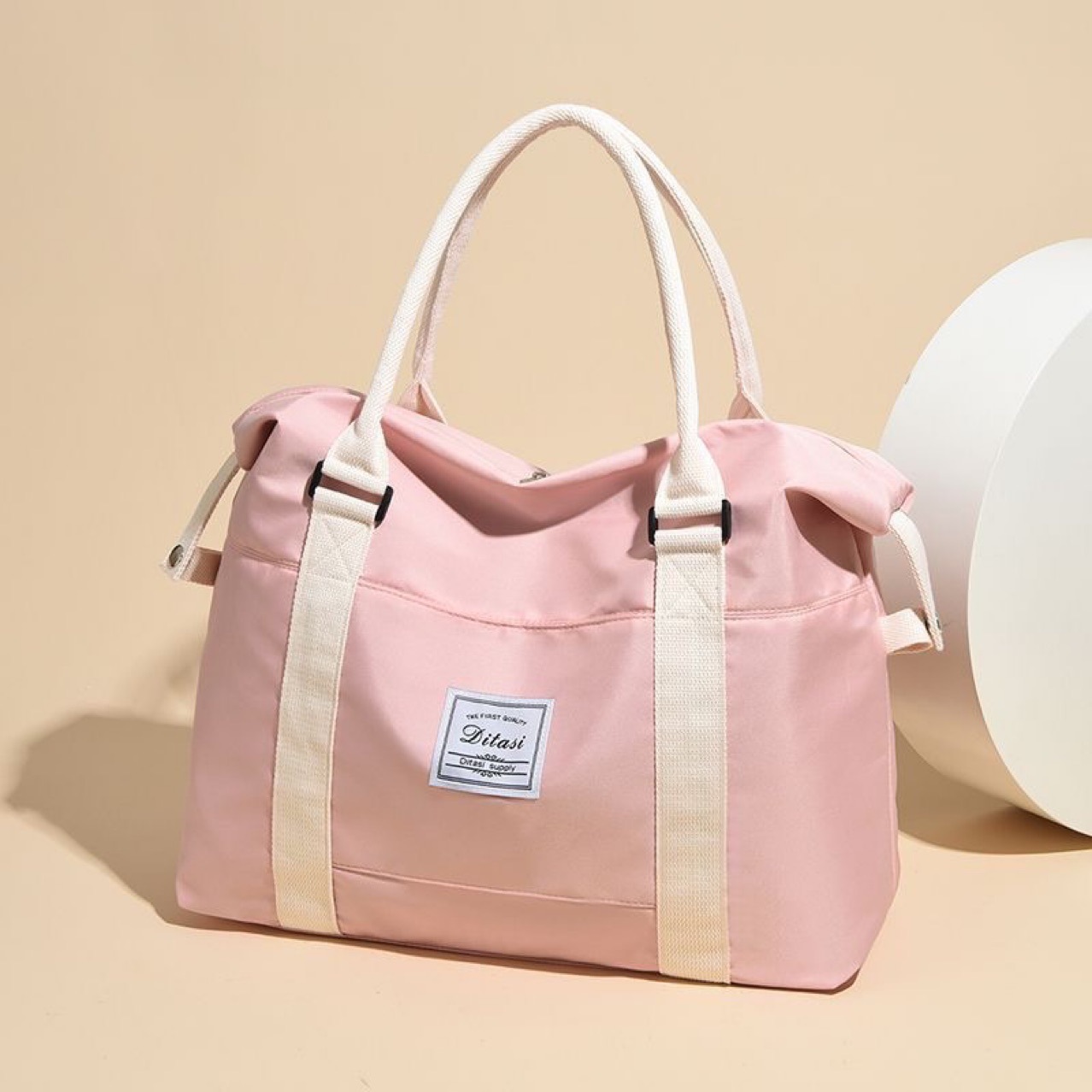 Large capacity travel bag for women, tote bag, travel bag, clothing storage bag; men's carry-on bag, short-distance maternity bag. - Image 3