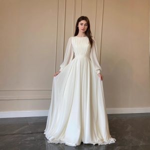 Double-Layer Chiffon Full-Skirt Dress