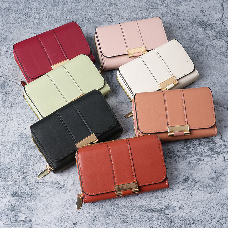 Fashion new cross-border women's wallets with multiple card slots and large capacity wallets, retro multi-function coin purses, wholesale spot - Image 4