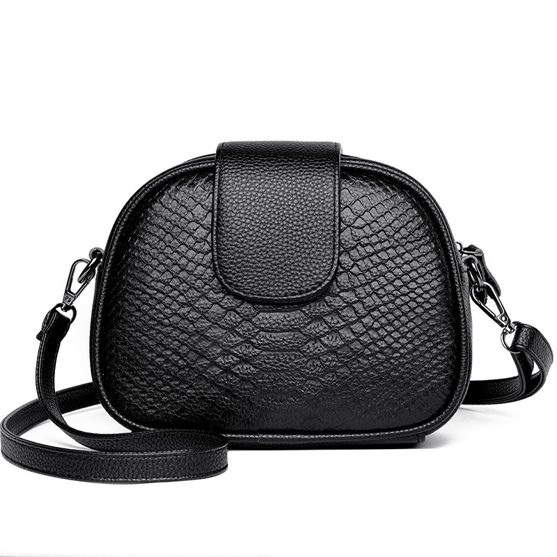 Cross-border genuine leather women's bag wholesale niche bag 2023 new fashion large capacity first layer cowhide shoulder crossbody bag - Image 5