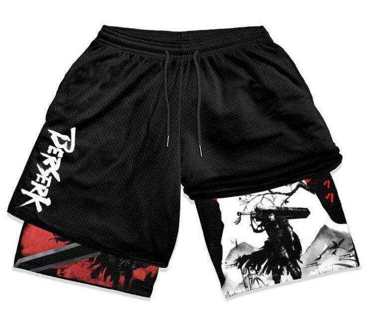 Dragon Ball series shorts 3D digital printing adult double-layer beach shorts Amazon cross-border e-commerce hot-selling factory - Image 6