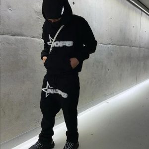 Cross-border nofs sweatshirt suit thread bottom hem men's and women's casual street casual clothing jacket